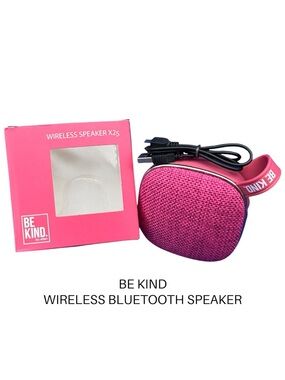 Be Kind by Ellen Wireless Portable Bluetooth Speaker Pink Rechargeable